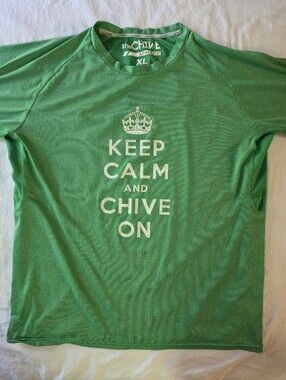 theCHIVE Athletic Green Keep Calm and Chive On Performance Tee XL